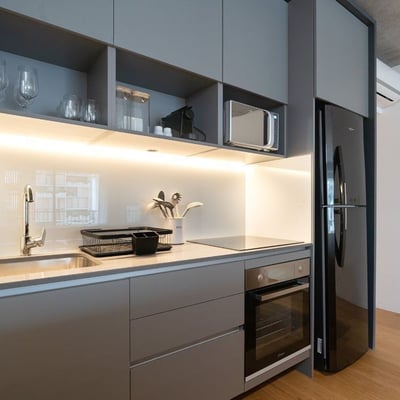 Rent of a modern and quiet 2-room apartment, Buenos Aires, Recoleta, Argentina